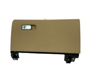 2017-2023 Porsche Panamera Beige Glove Box Storage Compartment with Radio Receiver and CD Player (Used OEM)