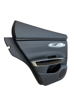 2022-2025 Genesis GV70 Black Door Interior Trim Panel - Rear, Left (Driver) (Used OEM)