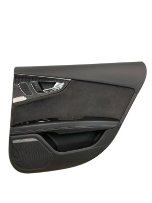 2013-2018 Audi S7 Black Door Interior Trim Panel - Rear, Right (Passenger) (Used OEM)
