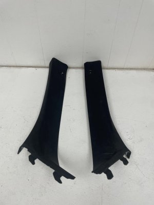 2018-2023 BMW M5 Black A-Pillar Trim Cover Panel Set - Front (Used OEM)