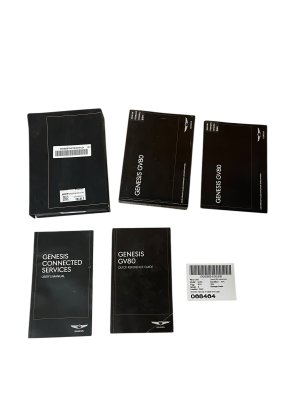 2021-2023 Genesis GV80 Owners Manual with Case and Supplemental Booklets (Used OEM)