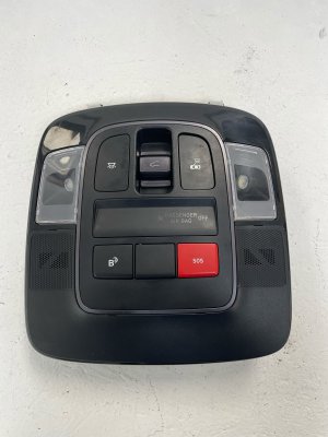2024-2025 Hyundai Sonata Black Overhead Roof Console with Dome Light - Front (Used OEM)