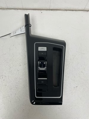 2023-2025 Volkswagen GTI Titan Black w/ Blue Accents Center Console Shifter Trim Panel - Front (Used OEM)
