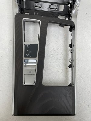 2019-2024 Audi A6 Center Console Trim Bezel Wood Finish - Front (Used OEM)