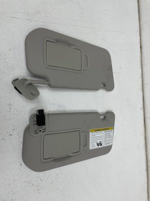 2025-2026 Nissan Kicks Sun Visor Set with Illuminated Vanity Mirror - Front, Right (Passenger) (Used OEM)