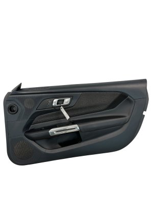 2024-2025 Ford Mustang Black Onyx Door Interior Trim Panel - Front, Right (Passenger) (Used OEM)