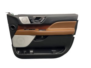 2018-2024 Lincoln Navigator Brown Door Interior Trim Panel - Front, Right (Passenger) (Used OEM)