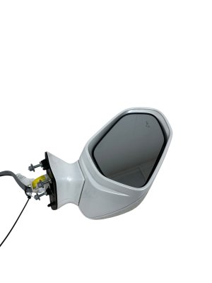 2021-2024 Toyota Mirai White Power Heated Folding Blind Spot Signal Door/Side View Mirror with Camera - Front, Left (Driver) (Used OEM)