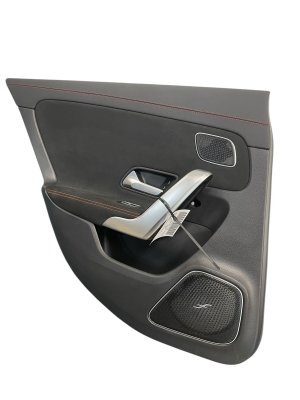2020-2024 Mercedes-Benz CLA35 AMG Black Door Interior Trim Panel - Rear, Left (Driver) (Used OEM)