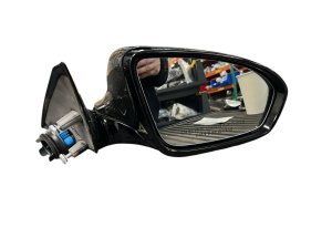 2011-2016 BMW M5 Black Power Heated Auto-Dimming Lane Departure Camera Door/Side View Mirror - Front, Right (Passenger) (Used OEM)