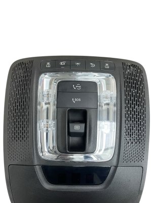 2021-2024 Mercedes-Benz GLA250 Neva Grey and Black Overhead Console Dome Light Assembly - Front (Used OEM)