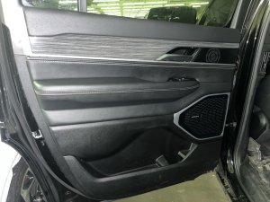 2022-2025 Jeep Wagoneer Black Door Interior Trim Panel - Rear, Left (Driver) (Used OEM)