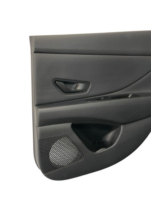 2021-2023 Hyundai Elantra Black and Red Door Interior Trim Panel - Rear, Right (Passenger) (Used OEM)