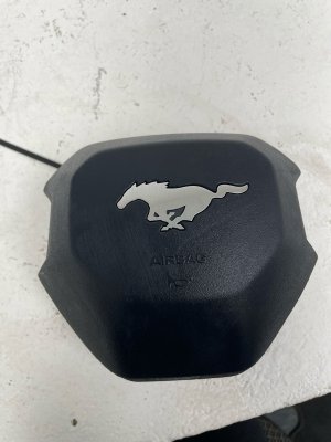 2024-2025 Ford Mustang Black Steering Wheel Air Bag - Front (Used OEM)