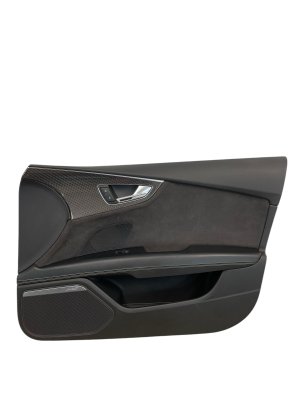 2013-2018 Audi S7 Black Door Interior Trim Panel with Bose Audio - Front, Right (Passenger) (Used OEM)