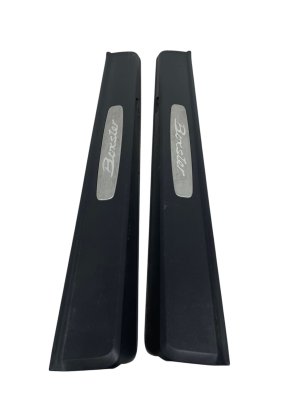 2013-2016 Porsche Boxster Sill Plate Trim Cover Moulding Panel Set - Front (Used OEM)