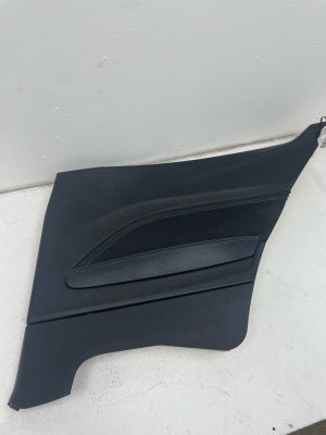 2016-2021 BMW M2 Black and Blue Highlight Interior Quarter Trim Panel - Rear, Right (Passenger) (Used OEM)