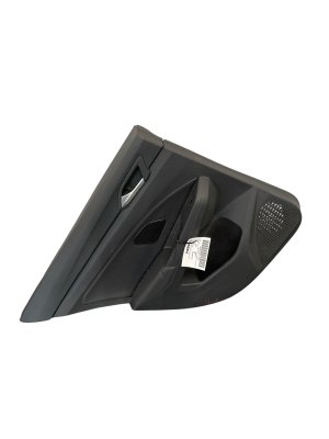 2022-2025 Volkswagen Golf Titan Black w/ Blue Accents Door Interior Trim Panel - Rear, Left (Driver) (Used OEM)