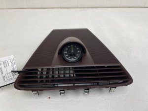 2017-2023 Porsche Panamera Burgundy Upper Center Dashboard Air Vent Panel with Clock (Used OEM)