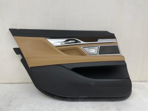 2016-2022 BMW 740i Black Door Interior Trim Panel - Rear, Left (Driver) (Used OEM)