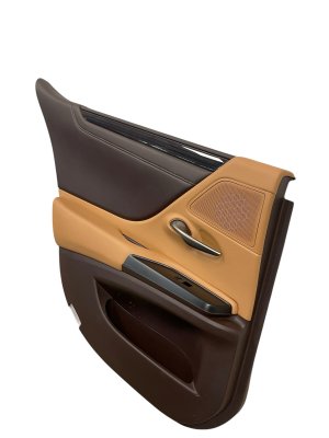 2019-2022 Lexus ES300h Tan Door Interior Trim Panel - Rear, Left (Driver) (Used OEM)