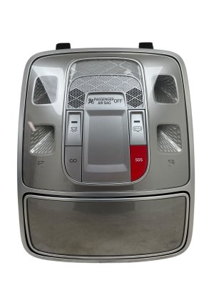 2021 Genesis G80 Overhead Console with Dome Map Light and Sunroof Switch - Front (Used OEM)