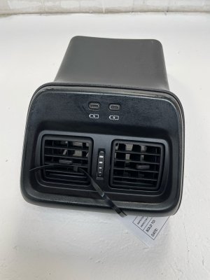 2025 Toyota Crown Signia Black Console Back Trim with Air Vent and USB Port - Rear (Used OEM)