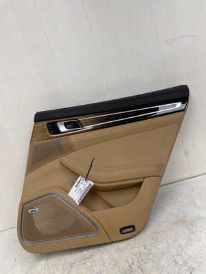 2017-2023 Porsche Panamera Beige Door Interior Trim Panel - Rear, Right (Passenger) (Used OEM)