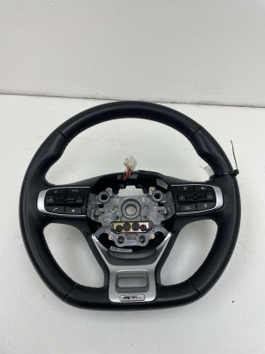 2025 Kia K5 Black Leather Steering Wheel - Front (Used OEM)