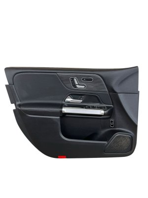 2020-2024 Mercedes-Benz GLB250 Black Door Interior Trim Panel with Premium Audio and Control Switches - Front, Left (Driver) (Used OEM)