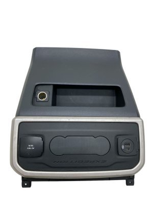 2022-2024 Lincoln Navigator Center Console Trim Panel with USB Hub and 110V Power Outlet - Rear (Used OEM)