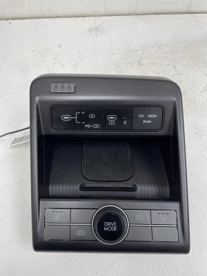 2024-2025 Hyundai Kona Center Console Storage Tray with Drive Mode and Heated Seat Controls - Front (Used OEM)