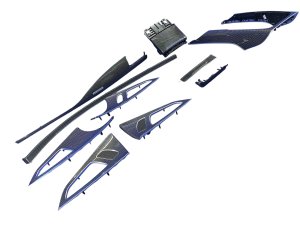 2014-2018 Audi RS7 Blue Interior Trim Cover Panel Molding Set (Used OEM)
