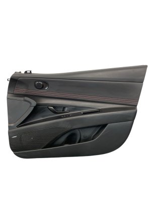 2024-2025 Hyundai Elantra Black Door Interior Trim Panel N-Line Leatherette - Front, Right (Passenger) (Used OEM)
