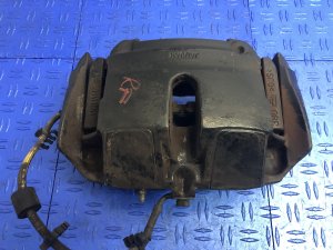 2014-2015 Jaguar XK Black Disc Brake Caliper for 15-Inch Rotors - Front, Right (Passenger) (Used OEM)