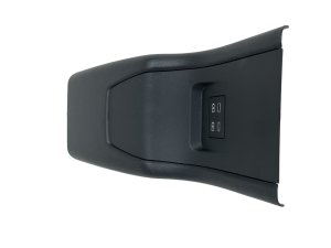 2023-2025 Toyota Prius Black Center Console Endcap Trim Panel with Charging Port - Rear (Used OEM)