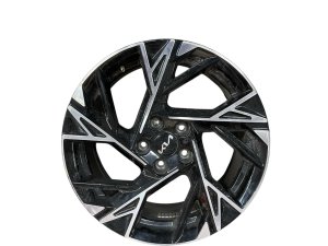 2025-2026 Kia K5 Black 18x7.5 Multispoke Black and Silver Machined Alloy Wheel (Used OEM)