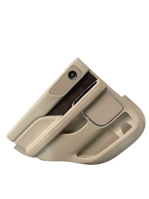 2018-2021 Lincoln Navigator Tan Door Interior Trim Panel - Rear, Left (Driver) (Used OEM)