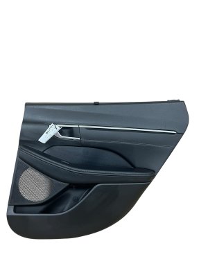 2024-2025 Hyundai Sonata Black Door Interior Trim Panel with Sunshade - Rear, Right (Passenger) (Used OEM)