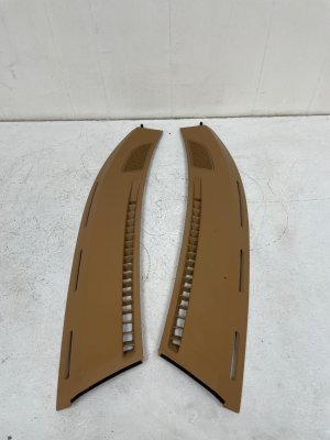 2005-2012 Porsche Boxster Beige Dashboard Defrost Cover Trim Panel Set - Front (Used OEM)