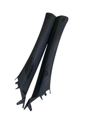 2023-2025 Acura Integra Ebony (Black) Front Windshield A-Pillar Trim Panel Cover Set (Used OEM)