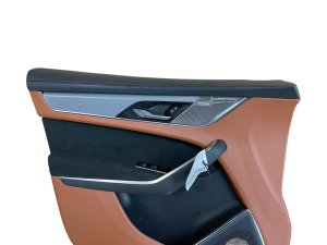 2021-2023 Jaguar F-Pace Tan Door Interior Trim Panel with Memory Seats - Front, Left (Driver) (Used OEM)