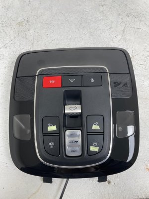 2020-2022 Hyundai Palisade Overhead Console with Sunroof Control and LED Dome Light Assembly - Front (Used OEM)