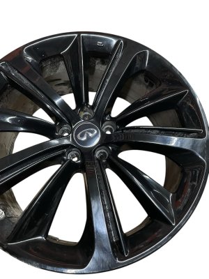 2018-2022 INFINITI Q60 Black 20x9 10-Spoke Painted Charcoal Alloy Wheel (Used OEM)