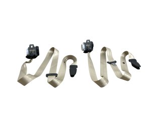 2017-2025 Audi Q7 Beige 3rd Row Seat Belt Assembly Set - Rear, Left (Driver) (Used OEM)