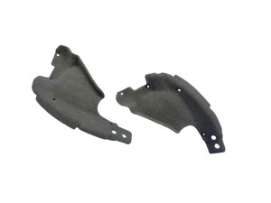 2008-2014 Ferrari California Gray Rear Outer Hinge Trim Cover Set (Used OEM)