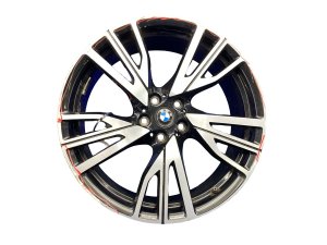 2014-2020 BMW i8 Black 20x7.5 5 W-Spoke Machined Black Alloy Wheel - Front, Left (Driver) (Used OEM)