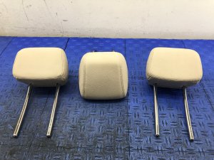 2017-2020 Mercedes-Benz E500 Beige Seat Leather Headrest Set - Rear, Right (Passenger) (Used OEM)