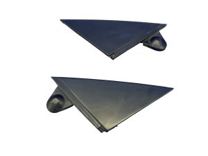 2008-2012 Audi R8 Black Corner Trim Molding Panel Set - Front (Used OEM)