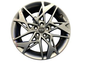2022-2025 Genesis GV70 Silver 19x8 Twisted Spoke Hyper Painted Alloy Wheel (Used OEM)